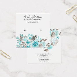 Aquamarine Ohrendarstellung der  Aquarellfarben