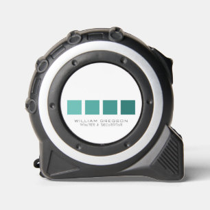 Aquamarine Ombre-Quadrate, Maler und Dekorator Maßband