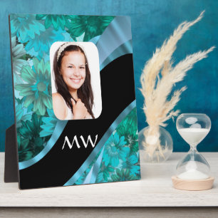 Aquamarine personalisiertes Foto Fotoplatte