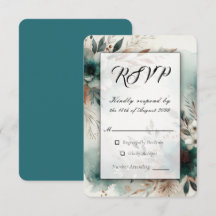 Aquamarine Petals in Bronze Bloom Wedding