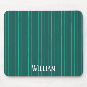 Aquamarine Pinstreifen Mousepad