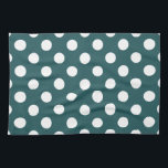 Aquamarine Polka-Punkte Geschirrtuch<br><div class="desc">Aquamarine Polka-Punkte</div>