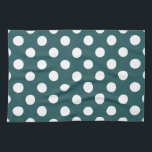 Aquamarine Polka-Punkte Geschirrtuch<br><div class="desc">Aquamarine Polka-Punkte</div>