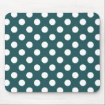 Aquamarine Polka-Punkte Mousepad<br><div class="desc">Aquamarine Polka-Punkte</div>