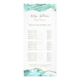 Aquamarine-Preisliste Rack-Karte Werbekarte