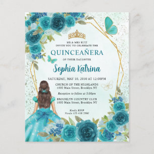 Aquamarine Prinzessin von Green Gold Quinceañera