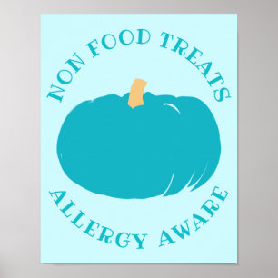 Aquamarine Pumpkin Non Food Leckereien Allergikerw Poster