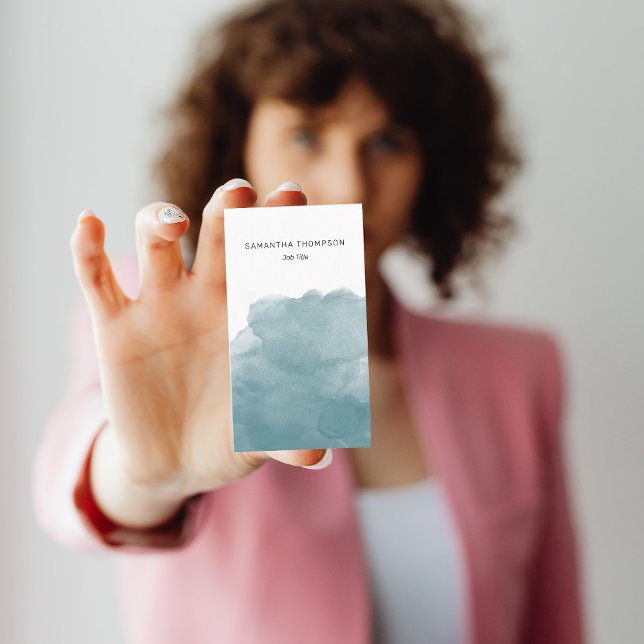 Aquamarine QR-Code Soziale Medien Icons Visitenkarte (Von Creator hochgeladen)