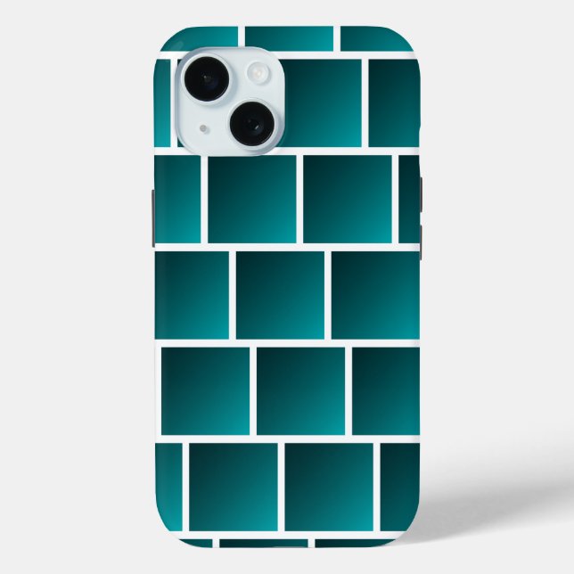 Aquamarine Quadrate Case-Mate iPhone Hülle (Rückseite)