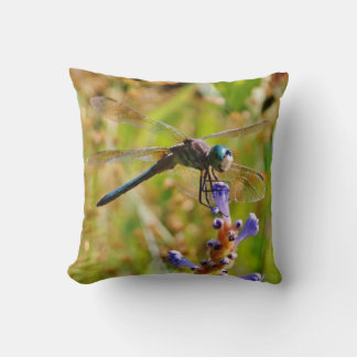 Aquamarine Rainbow-Dragonfly/Lavendel-Blume Kissen