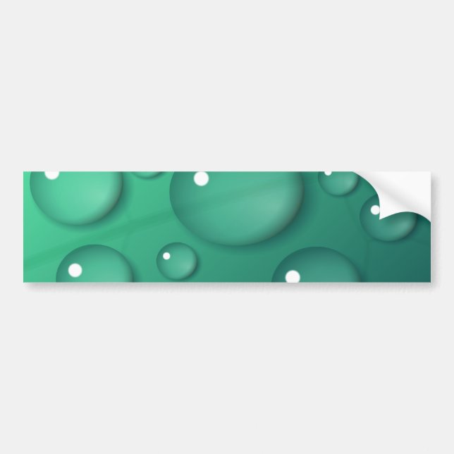 Aquamarine Raindrop Textur Autoaufkleber (Vorne)