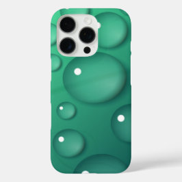Aquamarine Raindrop Textur iPhone 16 Pro Hülle