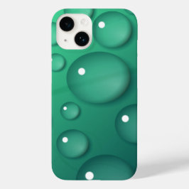 Aquamarine Raindrop Textur Case-Mate iPhone Hülle