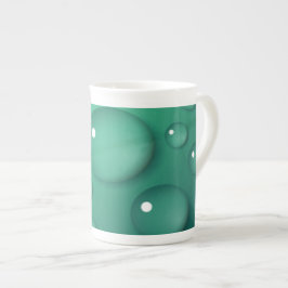Aquamarine Raindrop Textur Prozellantasse