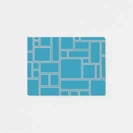 Aquamarine Rechtecke Post-it Klebezettel