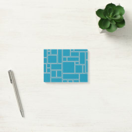 Aquamarine Rechtecke Post-it Klebezettel