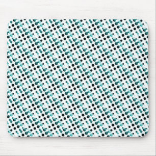 Aquamarine Retro-Blasen Mousepad
