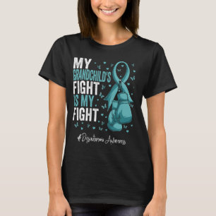 Aquamarine Ribbon Grandchild Dysautonomie Bewussts T-Shirt