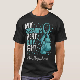 Aquamarine Ribbon Husband Food Allergien Sensibili T-Shirt