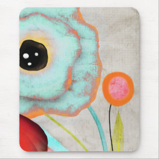 Aquamarine-Riesenmohn Mousepad