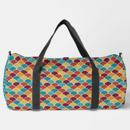 AQUAMARINE ROTE ORANGE YELLOW PATTERN DUFFLE BAG