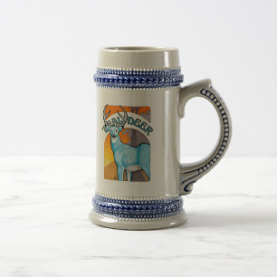 Aquamarine Rotwild Stein Bierglas