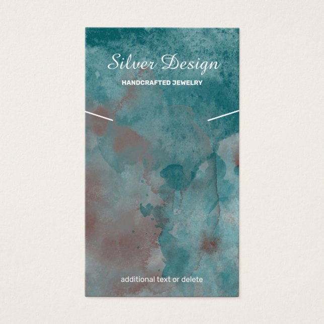 Aquamarine Rusty Brow-Wasserfarbenkette - Grafikka (Vorderseite)