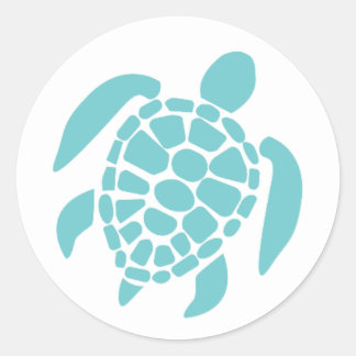 Aquamarine Schildkrötenklemme | Sea Turtle Sticker
