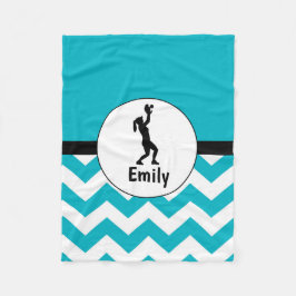 Aquamarine schwarze Softball-Fleece-Decke Fleecedecke