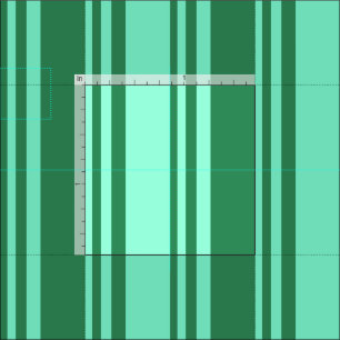 Aquamarine & Sea Green farbene Streifen Stoff