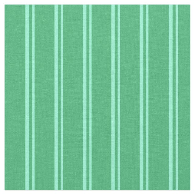 Aquamarine & Sea Green Linde Muster Stoff (Nahaufnahme)