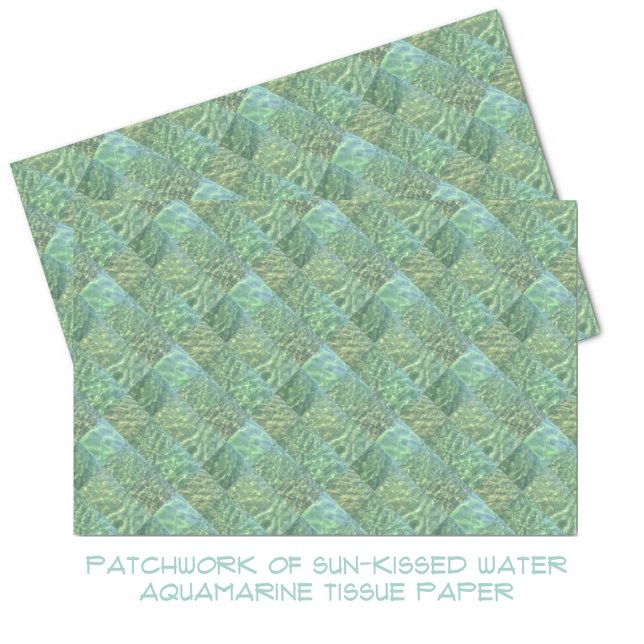 Aquamarine Seafoam Aqua Wasserpfeifen Seidenpapier (Von Creator hochgeladen)