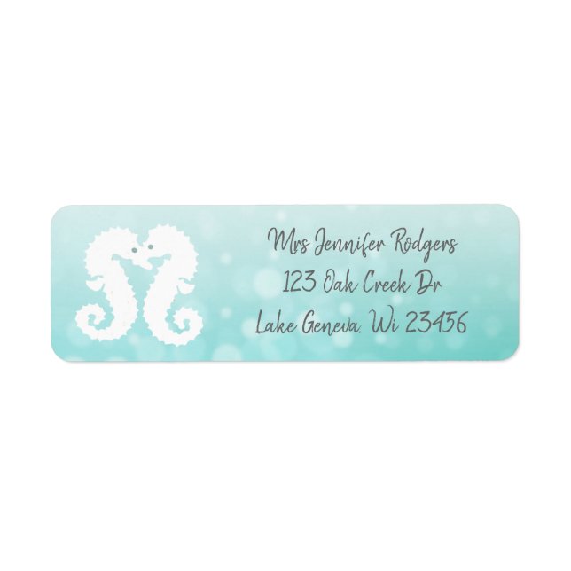Aquamarine Seepferde Strand (Vorne)