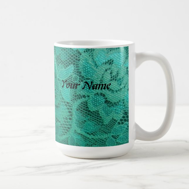 Aquamarine Spitze Kaffeetasse (Rechts)