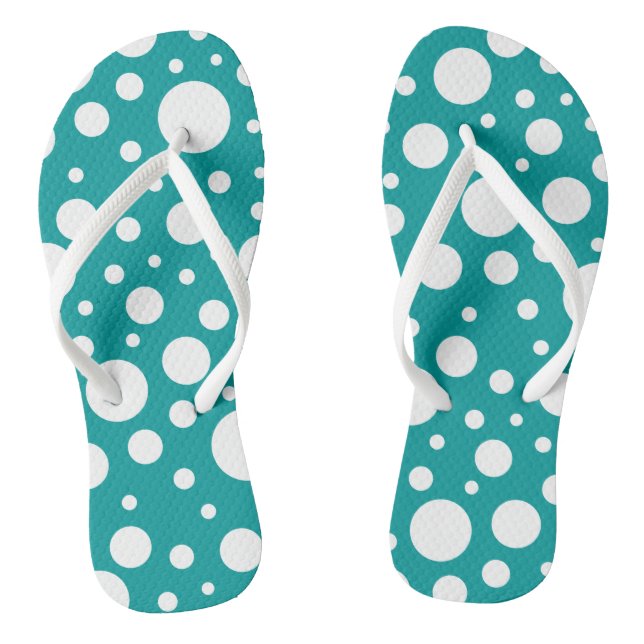 Aquamarine Spots Flip Flops (Fußbett)