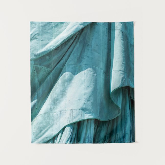 Aquamarine Stoffbedeckung Wandteppich (Vorderseite)