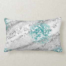 Aquamarine-Strand-themenorientierter Designer Lendenkissen
