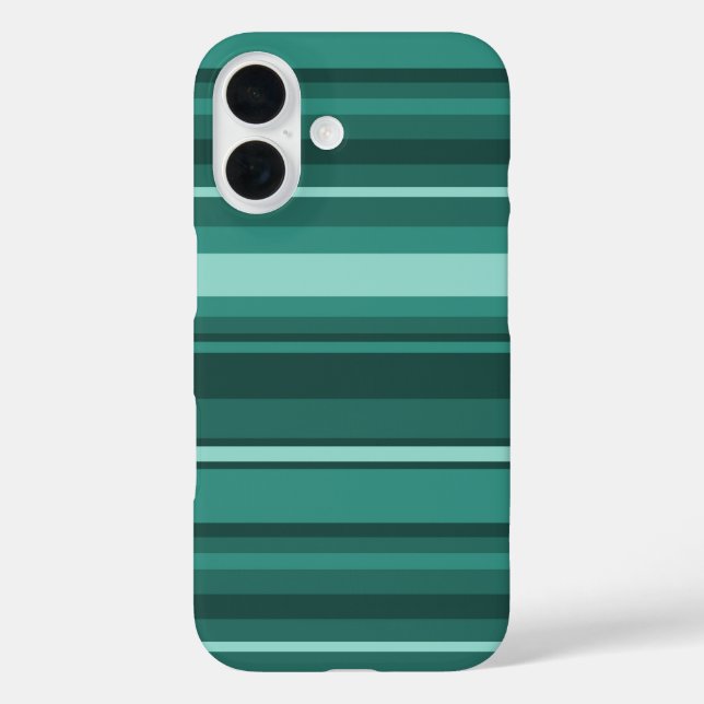 Aquamarine Streifen Case-Mate iPhone Hülle (Rückseite)