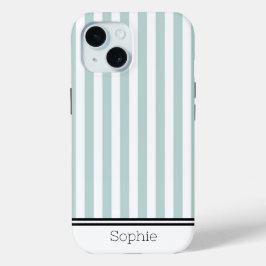 Aquamarine Streifen Custom Samsung Case-Mate iPhone Hülle