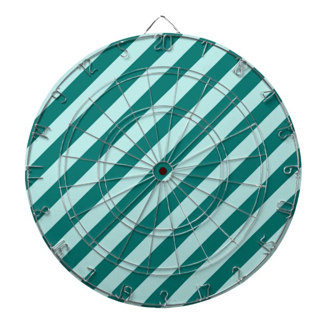 Aquamarine Streifen Dartscheibe (vorne)