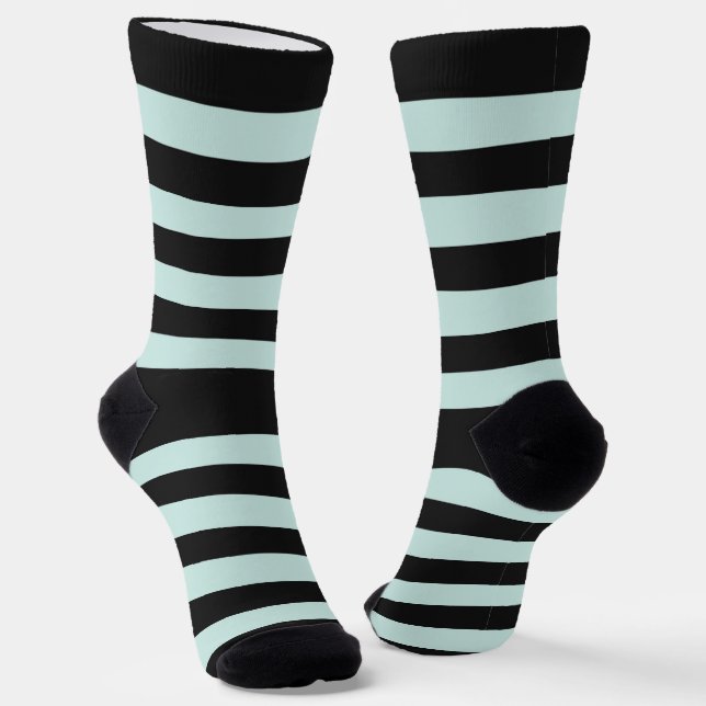 Aquamarine Streifen Socken (Gewinkelt)