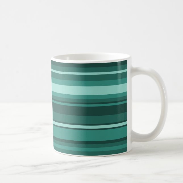 Aquamarine Streifen Tasse (Rechts)