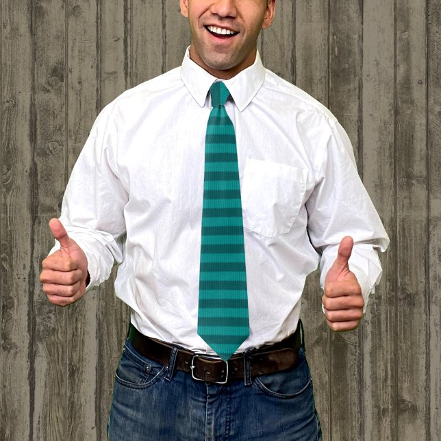 Aquamarine Stripteppiche Neuheit Neck Tie Krawatte (Von Creator hochgeladen)