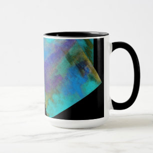 Aquamarine Tasse für das Design Monogramm
