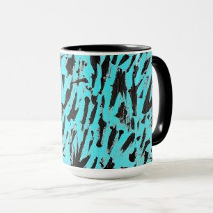 Aquamarine Tierausdruck Abstrakt Tasse