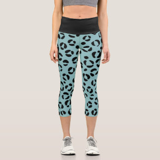 Aquamarine Tierausdrucke Capri Leggings