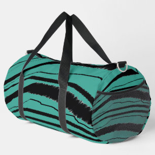 Aquamarine Tierausdrucke Duffle Bag