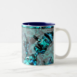 Aquamarine Tin Man Tasse