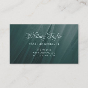 Aquamarine Tulle Textur Visitenkarte