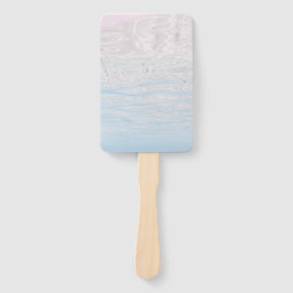 Aquamarine Türkise Blue Summer Waves Blank Fächer